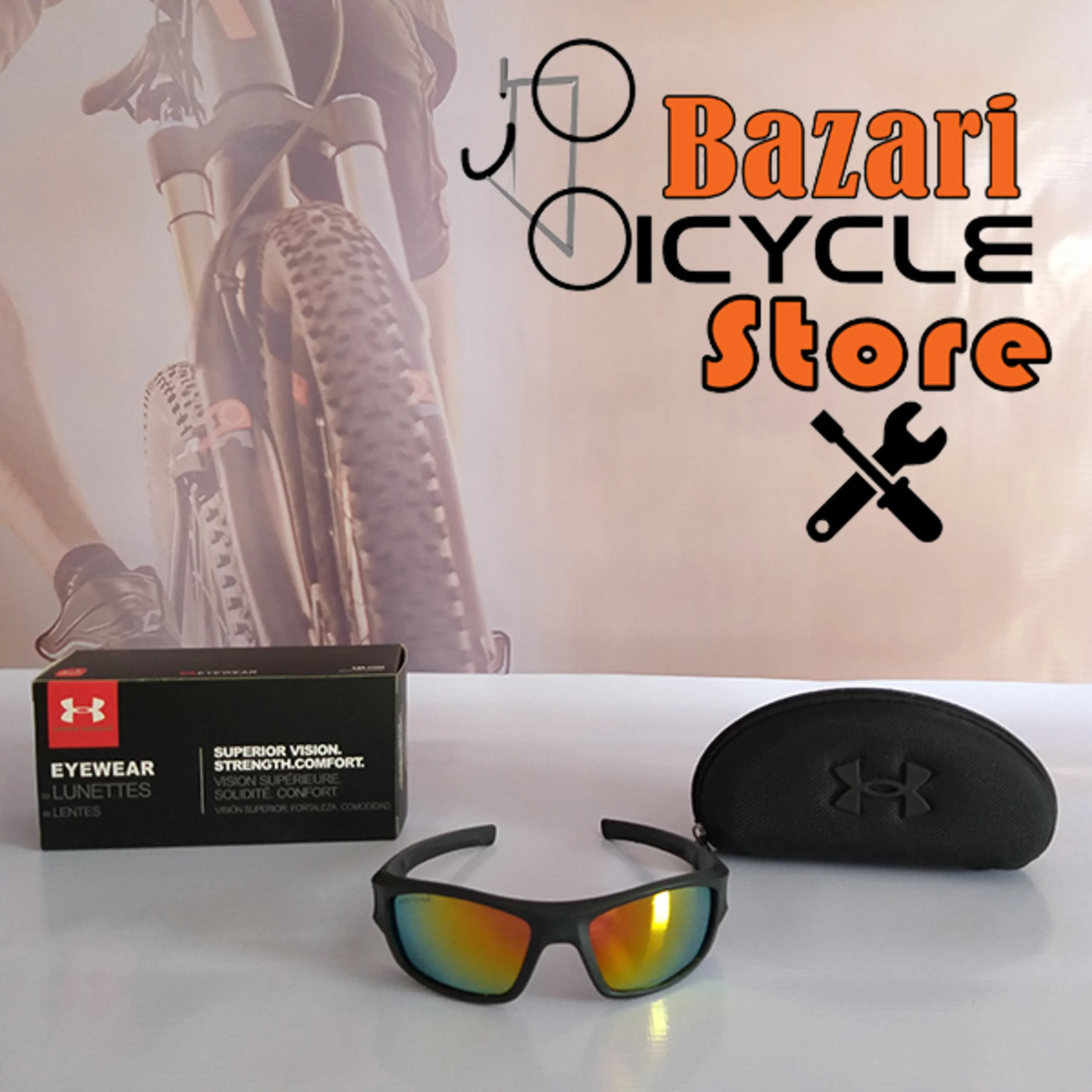 عینک دوچرخه سواری 4 لنز آندر آرمور (UNDER ARMOUR)